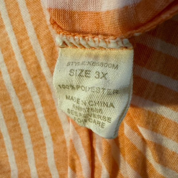 Women’s Coastal Vertical Striped Shirt 3X - Picture 9 of 9